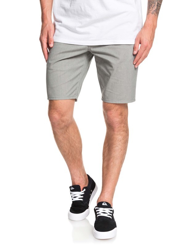 quiksilver, New Everyday Union 21" Chino Shorts, LIGHT GREY HEATHER (sjsh) 0 New Everyday Union 21" Chino Shorts Grey EQYWS03469 Quiksilver