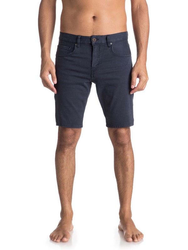 quiksilver, The Layback - Short Chino para Hombre, BLUE NIGHTS (bst0) 0 The Layback - Short Chino para Hombre EQYWS03470 Quiksilver