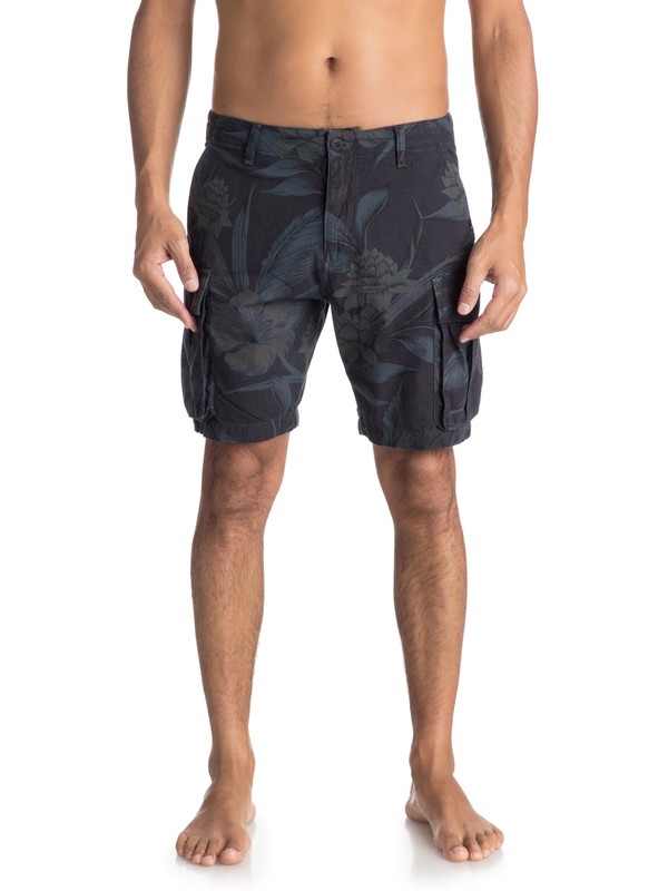 quiksilver, Svenka - Short cargo pour Homme, TARMAC EVERDAY PRINT SVENKA (kta6) 0 Svenka - Short cargo pour Homme Noir EQYWS03481 Quiksilver