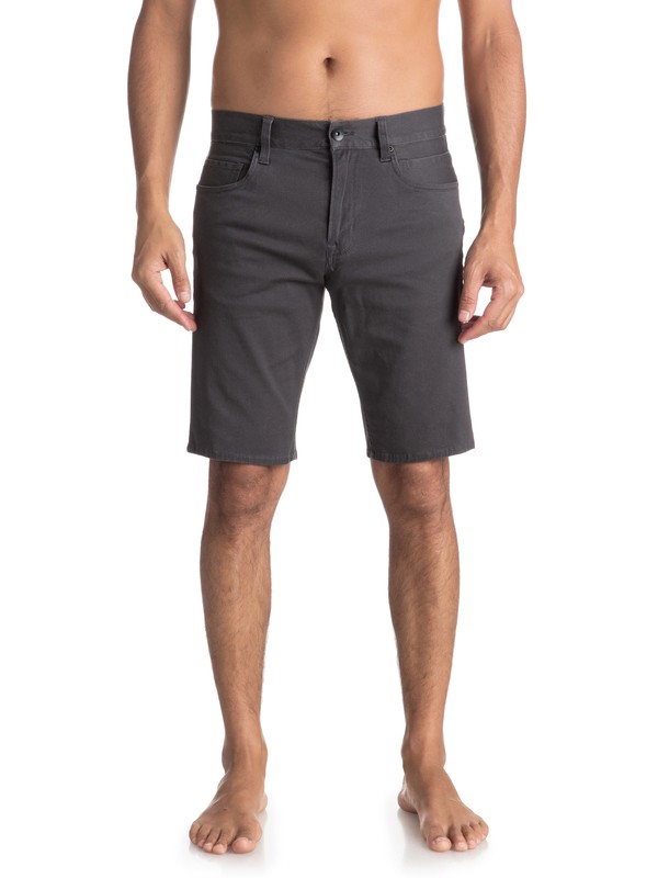 quiksilver, Lygon 20" - Short Chino para Hombre, IRON GATE (kzm0) 0 Lygon 20" - Short Chino para Hombre Negro EQYWS03483 Quiksilver