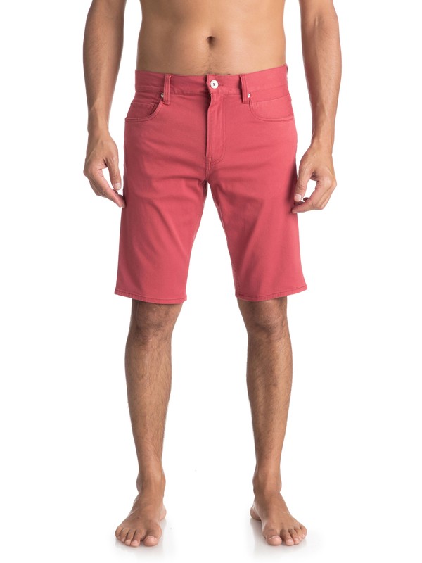 quiksilver, Lygon 20" - Short pour Homme, MINERAL RED (mmz0) 0 Lygon 20" - Short pour Homme Rose EQYWS03483 Quiksilver