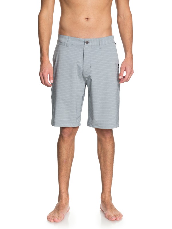 quiksilver, Union Stripe 21" Amphibian Shorts, SLEET (szp6) 0 Union Stripe 21" Amphibian Shorts Grey EQYWS03486 Quiksilver