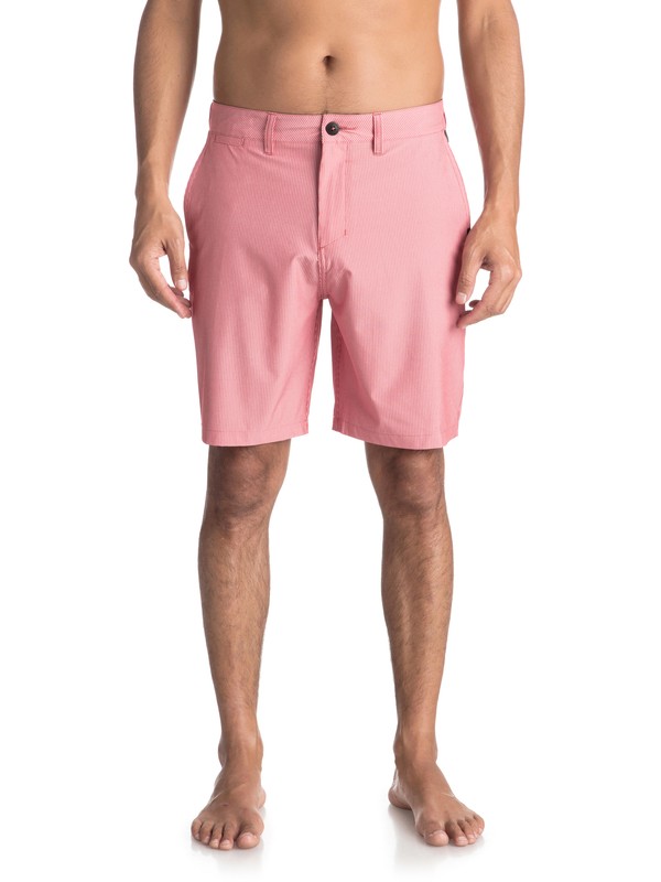 quiksilver, Union Pinstripe 19" - Amphibian Board Shorts for Men, MINERAL RED (mmz0) 0 Union Pinstripe 19" - Amphibian Board Shorts for Men Pink EQYWS03490 Quiksilver