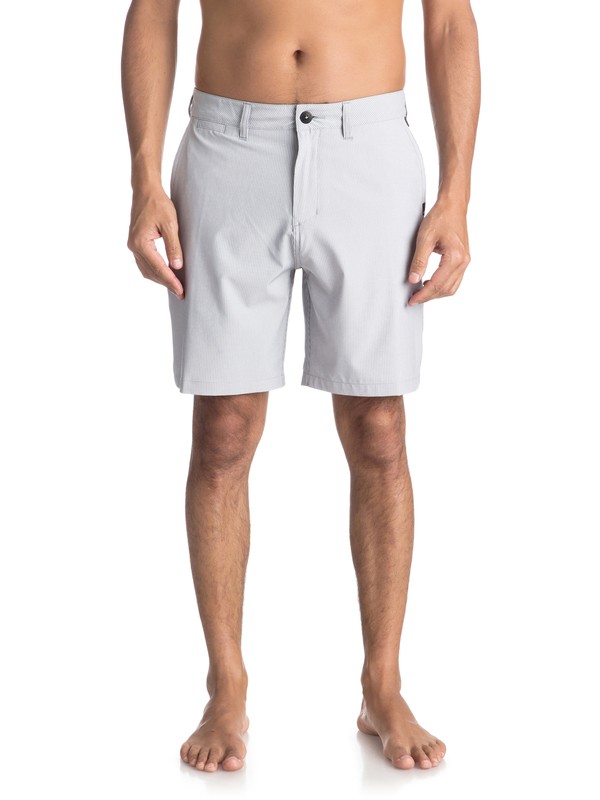 quiksilver, Union Pinstripe 19" - Amphibian Board Shorts for Men, SLEET (szp0) 0 Union Pinstripe 19" - Amphibian Board Shorts for Men Grey EQYWS03490 Quiksilver