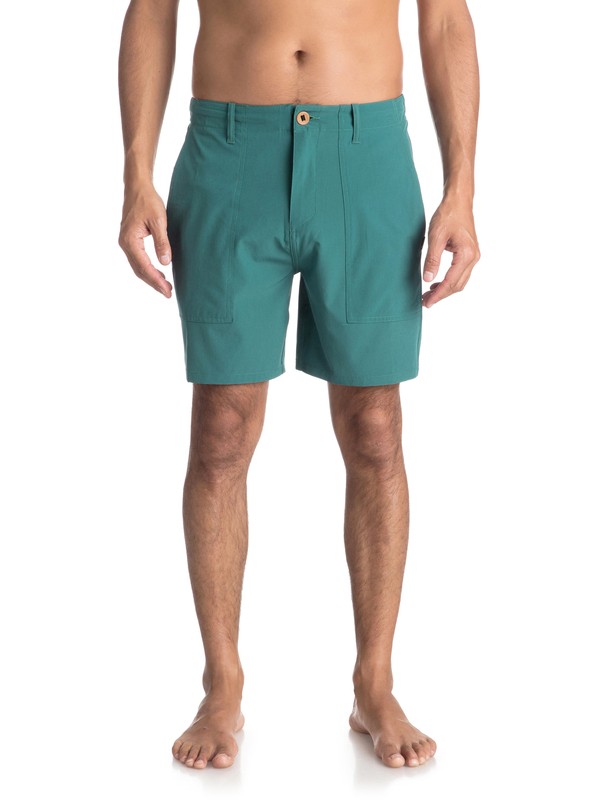 quiksilver, Tactics 18" - Amphibian Board Shorts for Men, MALLARD GREEN (gqn0) 0 Tactics 18" - Amphibian Board Shorts for Men Green EQYWS03495 Quiksilver