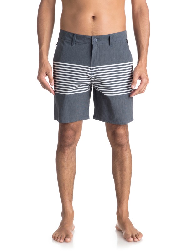 quiksilver, Шорты Echo Stripe 18", NAVY BLAZER (byj6) 0 Шорты Echo Stripe 18" Синий EQYWS03498 Quiksilver