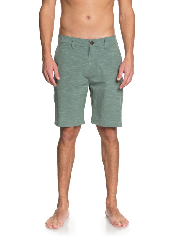 quiksilver, Union Slub 20" Amphibian Shorts, SEAWEED (gnb0) 0 Union Slub 20" Amphibian Shorts Green EQYWS03501 Quiksilver