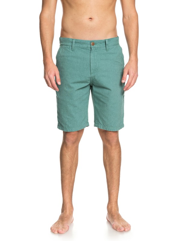 quiksilver, Krandy Oxford Shorts, TRELLIS (bkw0) 0 Krandy Oxford Shorts Blue EQYWS03502 Quiksilver