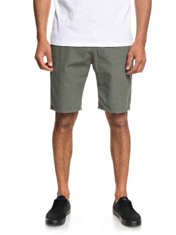 quiksilver, Krandy Chino Shorts, THYME (cqy0) 0 Krandy Chino Shorts Brown EQYWS03502 Quiksilver
