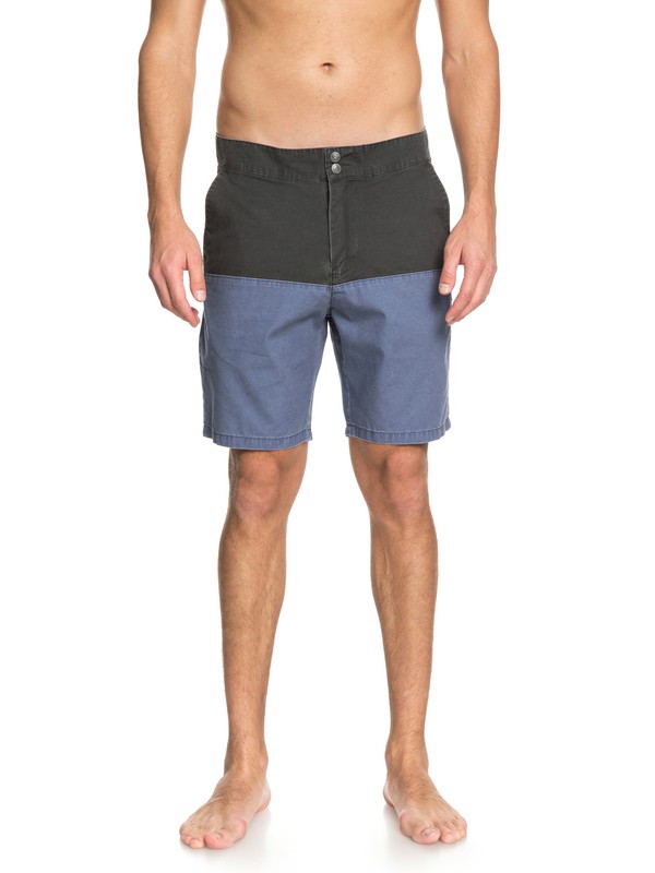 quiksilver, Men Bloque Mad Wax de 19" Shorts, TARMAC (kta0) 0 Men Bloque Mad Wax de 19" Shorts Negro EQYWS03521 Quiksilver