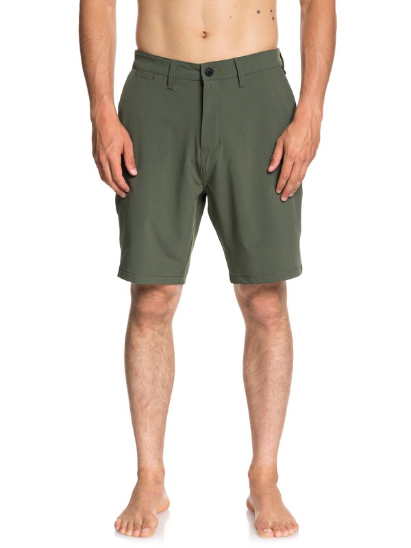 quiksilver, Union 20" Amphibian Shorts, THYME (cqy0) 0 Union 20" Amphibian Shorts Brown EQYWS03537 Quiksilver