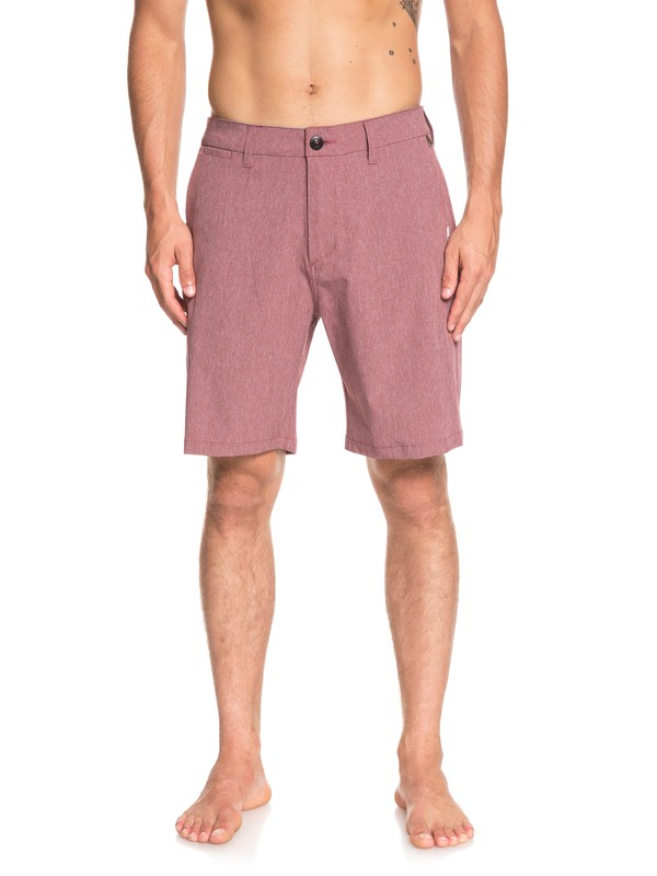 quiksilver, Union Heather 20" Amphibian Boardshorts, CORDOVAN (rrt0) 0 Union Heather 20" Amphibian Boardshorts Red EQYWS03583 Quiksilver