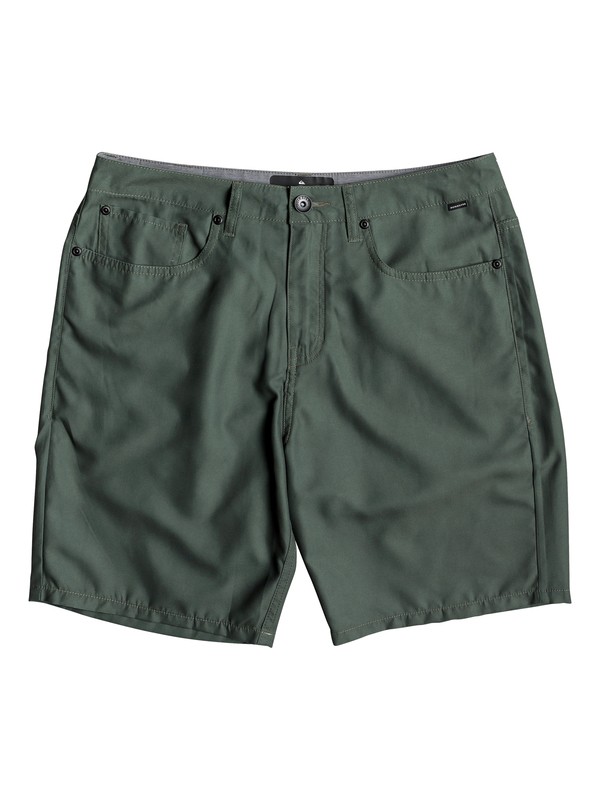 quiksilver, Nelson Surfwash 18" - Amphibian Board Shorts for Men, THYME (cqy0) 0 Nelson Surfwash 18" - Amphibian Board Shorts for Men Brown EQYWS03590 Quiksilver