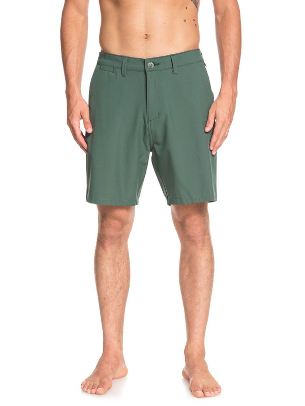 quiksilver, Union Amphibian 19" - Amphibian Board Shorts for Men, GARDEN TOPIARY (grt0) 0 Union Amphibian 19" - Amphibian Board Shorts for Men Green EQYWS03591 Quiksilver