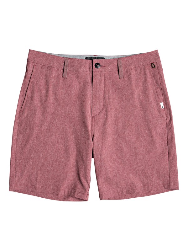 quiksilver, Union Heather 19" - Amphibian Board Shorts for Men, CORDOVAN (rrt0) 0 Union Heather 19" - Amphibian Board Shorts for Men Red EQYWS03605 Quiksilver