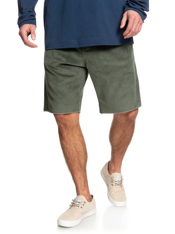 quiksilver, STM Corduroy Short, THYME (cqy0) 0 STM Corduroy Short Brown EQYWS03632 Quiksilver