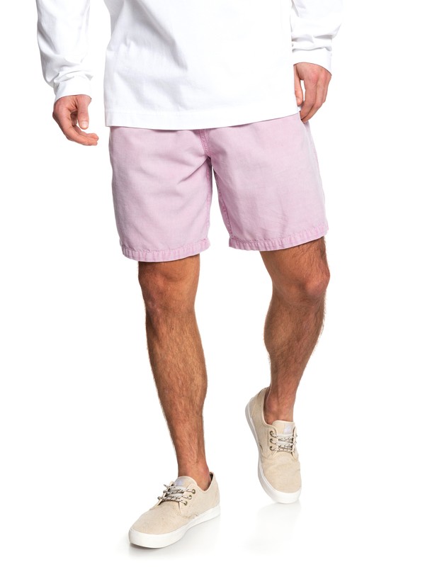 quiksilver, STM Elasticized Corduroy Shorts, KEEPSAKE LILAC (mgm0) 0 STM Elasticized Corduroy Shorts Pink EQYWS03635 Quiksilver