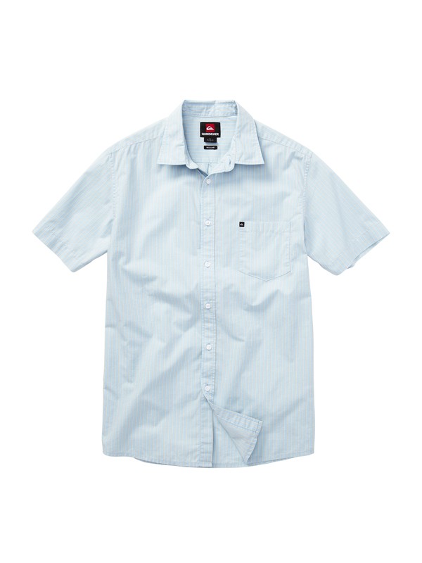 quiksilver, Barracuda Cay Short Sleeve Shirt, ICICLE (bfg0) 0 Barracuda Cay Short Sleeve Shirt EQYWT00067 Quiksilver