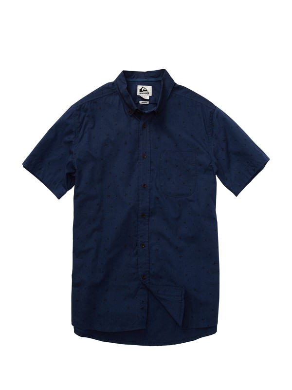 quiksilver, Dead Chest Short Sleeve Shirt, DEADCHEST NAVY (brq6) 0 Dead Chest Short Sleeve Shirt EQYWT00070 Quiksilver