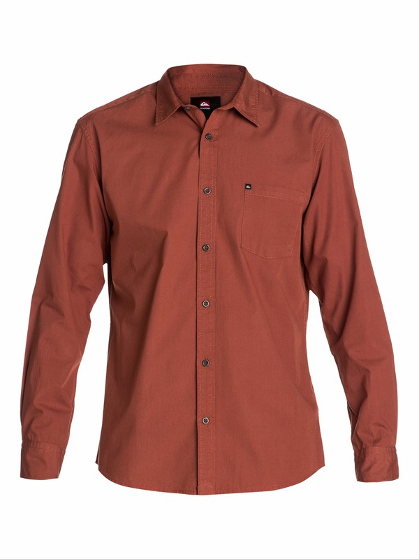 quiksilver, Elliot Long Sleeve Shirt, BAKED CLAY (cqn0) 0 Elliot Long Sleeve Shirt EQYWT03022 Quiksilver