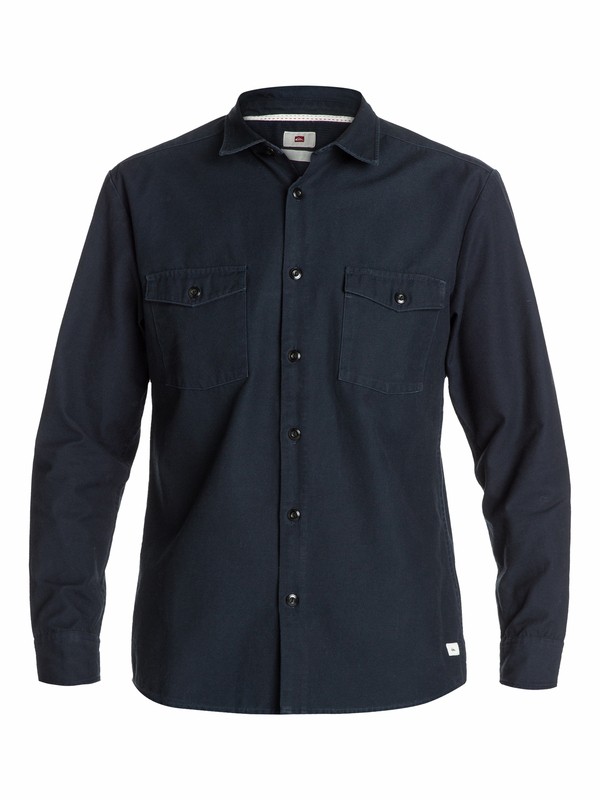 quiksilver, Thurso Long Sleeve Shirt, NAVY BLAZER (byj0) 0 Thurso Long Sleeve Shirt EQYWT03036 Quiksilver
