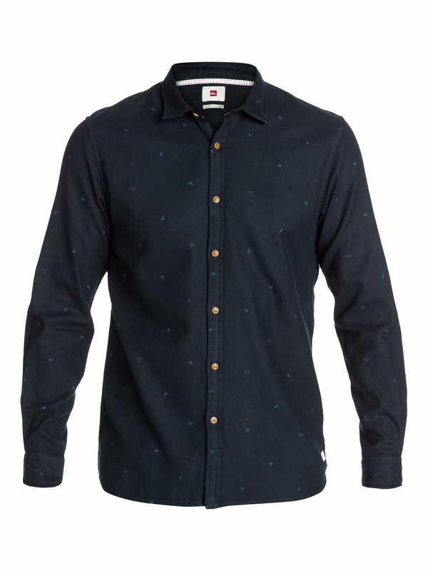 quiksilver, Fresh Water Long Sleeve Flannel Shirt, NAVY BLAZER (byj0) 0 Fresh Water Long Sleeve Flannel Shirt EQYWT03038 Quiksilver