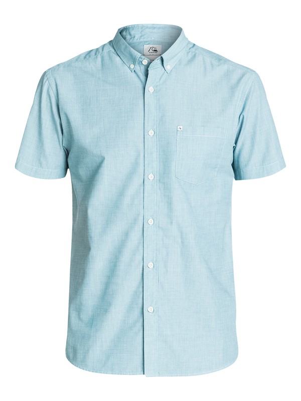 quiksilver, Wilsden Short Sleeve Modern Fit Shirt, HARBOR BLUE (brw0) 0 Wilsden Short Sleeve Modern Fit Shirt EQYWT03144 Quiksilver