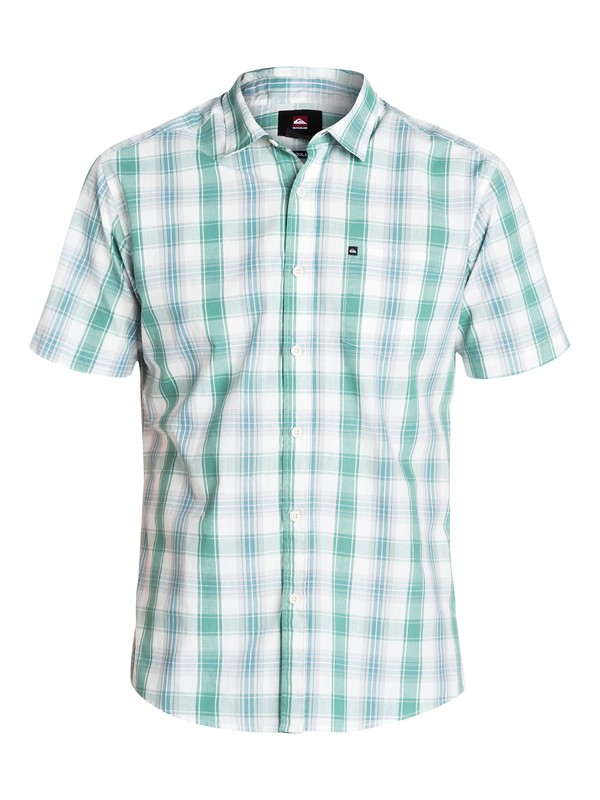 quiksilver, Tame Pat Short Sleeve Shirt, TAME PAT BERYL GREEN (gks1) 0 Tame Pat Short Sleeve Shirt EQYWT03145 Quiksilver