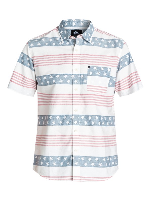 quiksilver, Merican Short Sleeve Regular Fit Shirt, MERICAN (wbk6) 0 Merican Short Sleeve Regular Fit Shirt EQYWT03172 Quiksilver