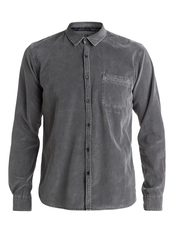 quiksilver, Night Hit Long Sleeve Slim Fit Shirt, TARMAC (kta0) 0 Night Hit Long Sleeve Slim Fit Shirt EQYWT03176 Quiksilver