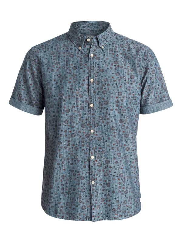 quiksilver, Camiseta de Micro Flowar, MICRO FLOWAR DARK DENIM (brq6) 0 Camiseta de Micro Flowar EQYWT03181 Quiksilver