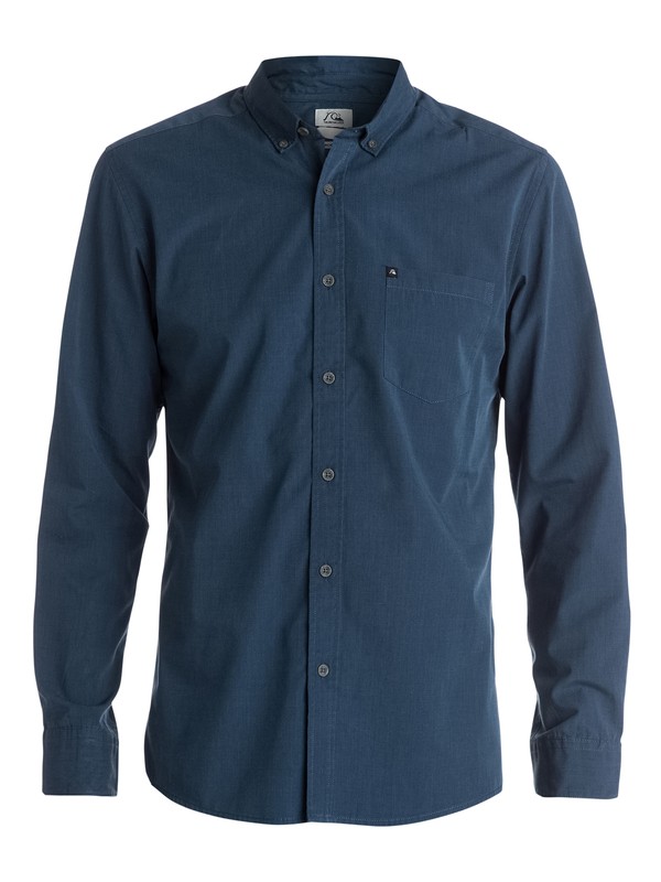 quiksilver, Widen Perennial Long Sleeve Modern Fit Shirt, NAVY BLAZER (byj0) 0 Widen Perennial Long Sleeve Modern Fit Shirt EQYWT03187 Quiksilver