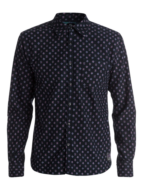 quiksilver, Speed Vein Long Sleeve Slim Fit Shirt, SPEED VEIN ANTHRACITE (kvj6) 0 Speed Vein Long Sleeve Slim Fit Shirt EQYWT03189 Quiksilver