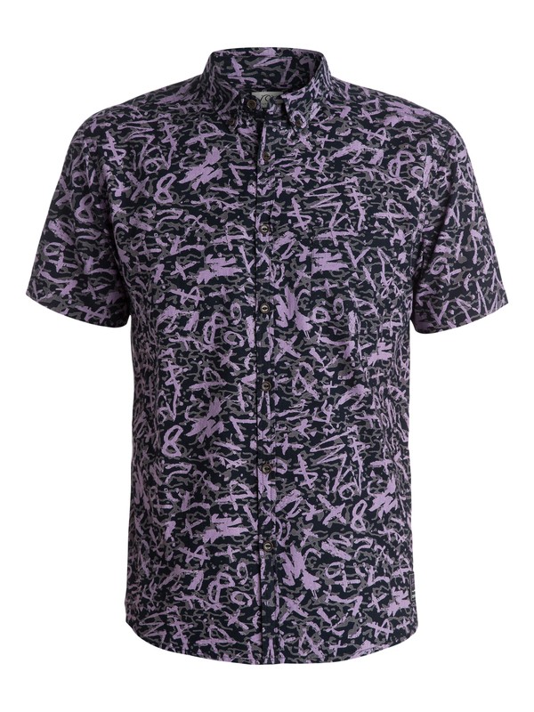 quiksilver, Ghetto Boogy Short Sleeve Modern Fit Shirt, GHETTO BOOGY ANTHRACITE (kvj7) 0 Ghetto Boogy Short Sleeve Modern Fit Shirt EQYWT03192 Quiksilver