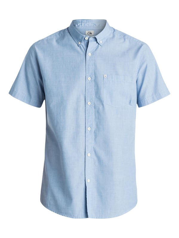 quiksilver, Wilsden Perennial Short Sleeve Modern Fit Shirt, VICTORIA BLUE (bqn0) 0 Wilsden Perennial Short Sleeve Modern Fit Shirt EQYWT03193 Quiksilver