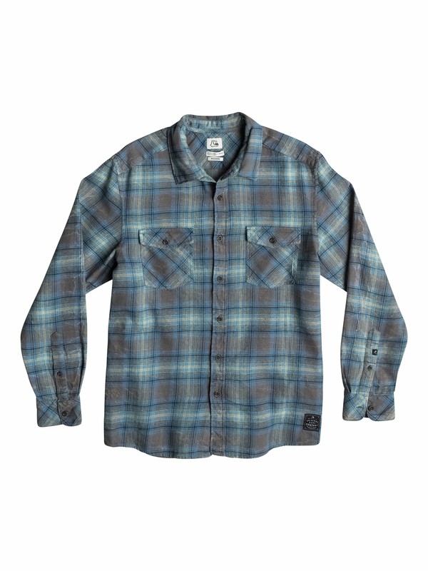 quiksilver, Sharkaddict Long Sleeve Modern Fit Shirt, SHARK ADDICT FEDERAL BLUE (bnc1) 0 Sharkaddict Long Sleeve Modern Fit Shirt EQYWT03204 Quiksilver