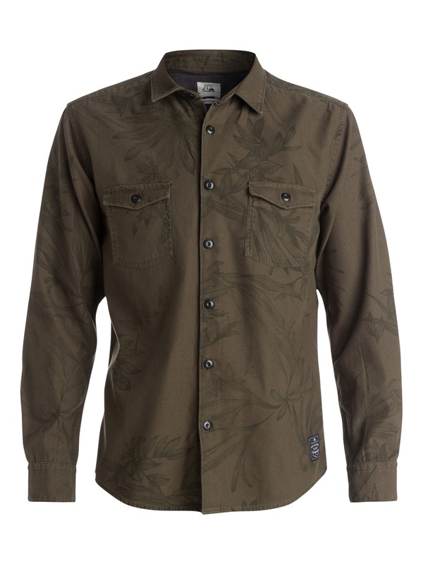 quiksilver, Scorpian Overshirt - Chemise manches longues, SCORPIAN BRONZE GREEN (gqq1) 0 Scorpian Overshirt - Chemise manches longues EQYWT03213 Quiksilver