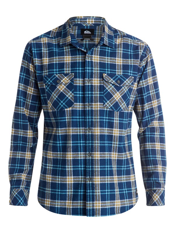 quiksilver, Everyday Flannel Long Sleeve Shirt, EVERYDAY FLANNEL MEDIEVAL BLUE (bte1) 0 Everyday Flannel Long Sleeve Shirt EQYWT03232 Quiksilver