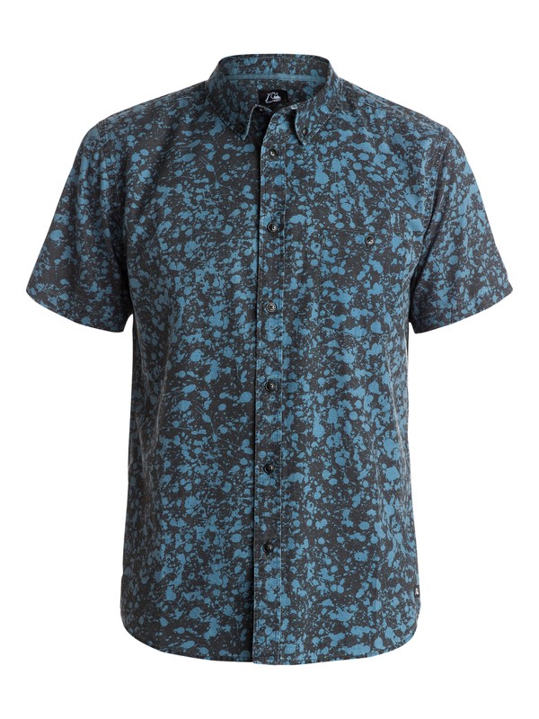 quiksilver, Splat Short Sleeve Shirt, SPLAT 100 DARK DENIM (brq0) 0 Splat Short Sleeve Shirt EQYWT03258 Quiksilver