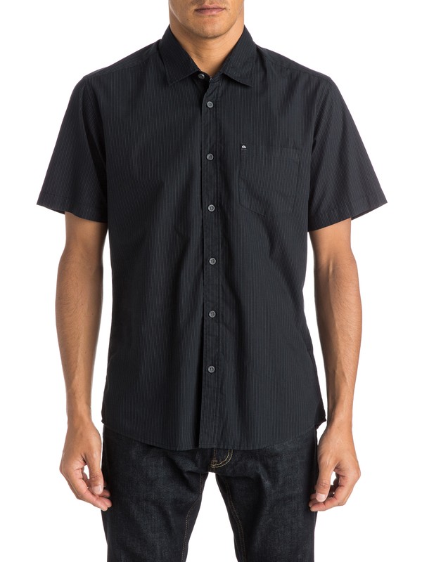 quiksilver, Everyday Stripe - Chemise manches courtes, EVERYDAY STRIPE ANTHRACITE (kvj3) 0 Everyday Stripe - Chemise manches courtes EQYWT03270 Quiksilver