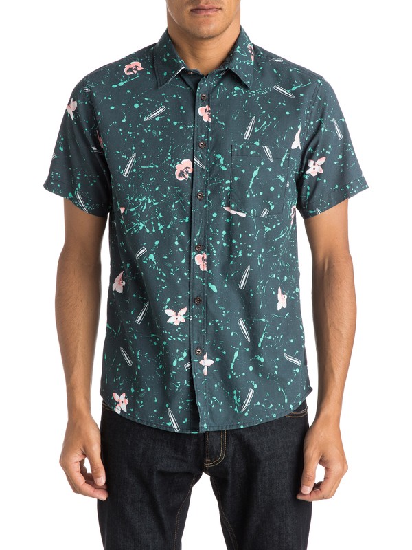 quiksilver, Sweet And Sour Shirt - Chemise manches courtes, SWEET AND SOUR BLACK (kvj6) 0 Sweet And Sour Shirt - Chemise manches courtes EQYWT03286 Quiksilver