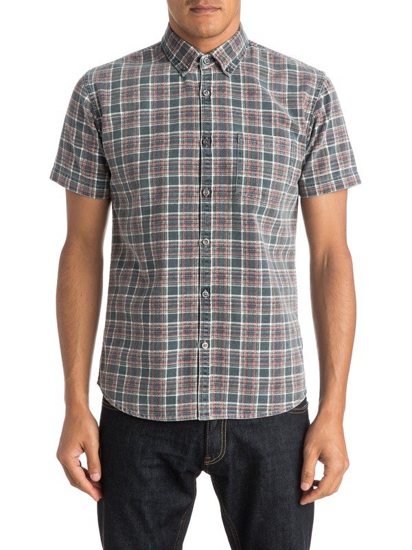 quiksilver, Prelock Short Sleeve Shirt, PRELOCK ANTHRACITE (kvj1) 0 Prelock Short Sleeve Shirt EQYWT03289 Quiksilver