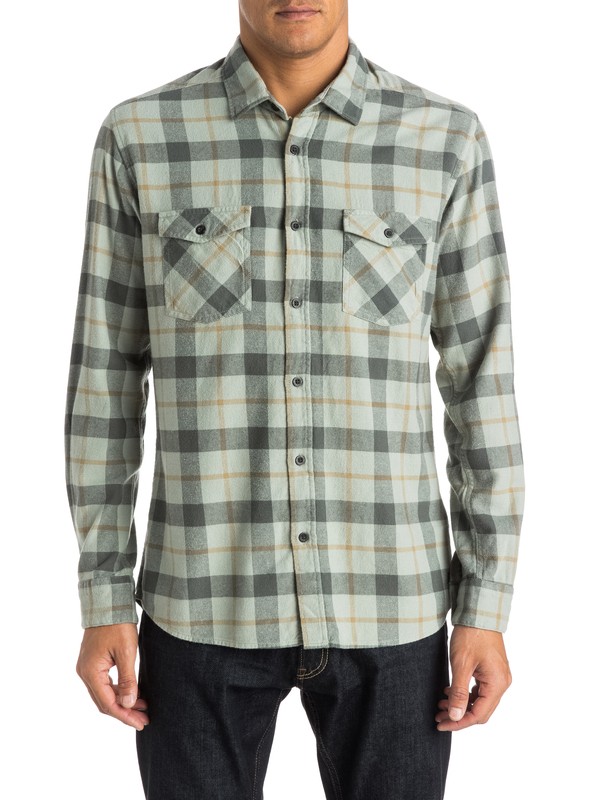 quiksilver, Hackerby - Chemise manches longues, HACKERBY SHADOW (gjk1) 0 Hackerby - Chemise manches longues EQYWT03296 Quiksilver