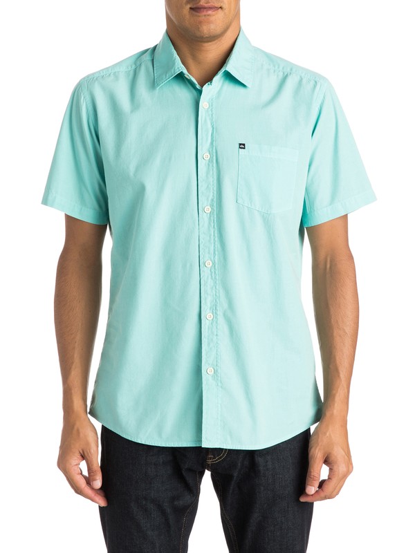 quiksilver, Everyday Solid Short Sleeve Shirt, ARUBA BLUE (bfk0) 0 Everyday Solid Short Sleeve Shirt EQYWT03302 Quiksilver