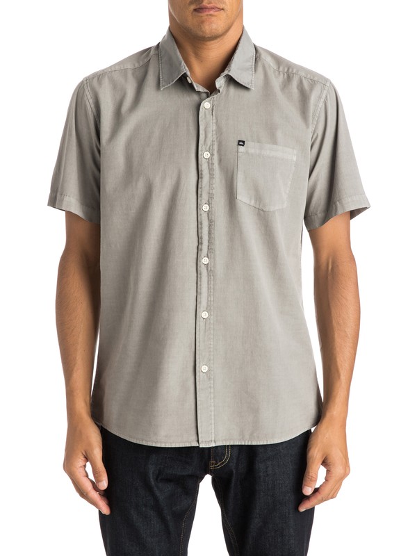 quiksilver, Everyday Solid - Chemise manches courtes, STEEPLE GRAY (smc0) 0 Everyday Solid - Chemise manches courtes EQYWT03302 Quiksilver
