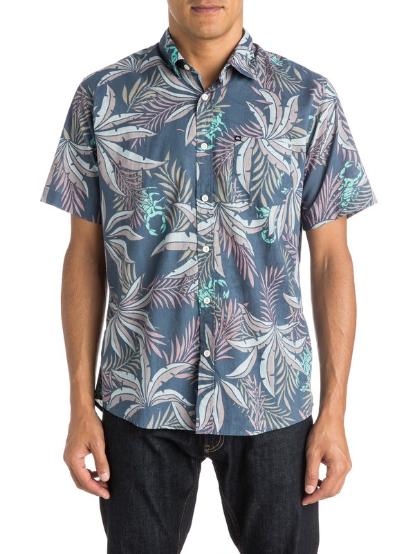 quiksilver, Everyday Before Dark - Chemise manches courtes, AFTERDARK NAVY (byj6) 0 Everyday Before Dark - Chemise manches courtes EQYWT03350 Quiksilver
