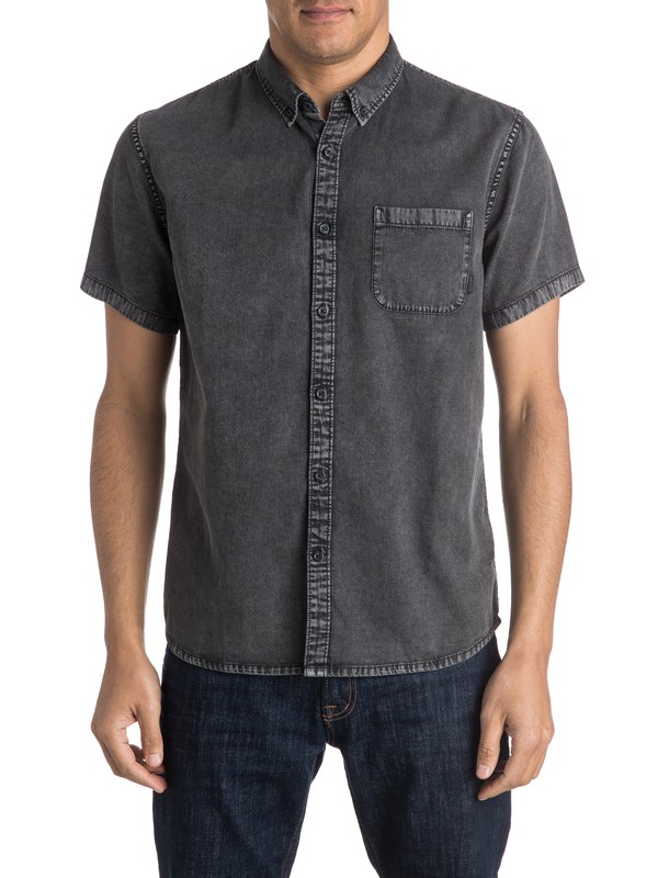 quiksilver, Eden Found Short Sleeve Shirt, TARMAC (kta0) 0 Eden Found Short Sleeve Shirt EQYWT03357 Quiksilver