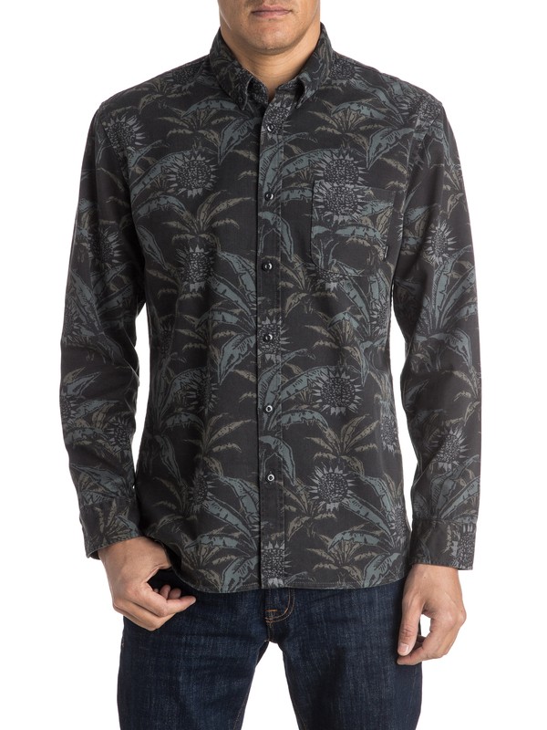 quiksilver, Palm Dog - Chemise à manches longues, PALM DOG TARMAC (kta6) 0 Palm Dog - Chemise à manches longues EQYWT03361 Quiksilver