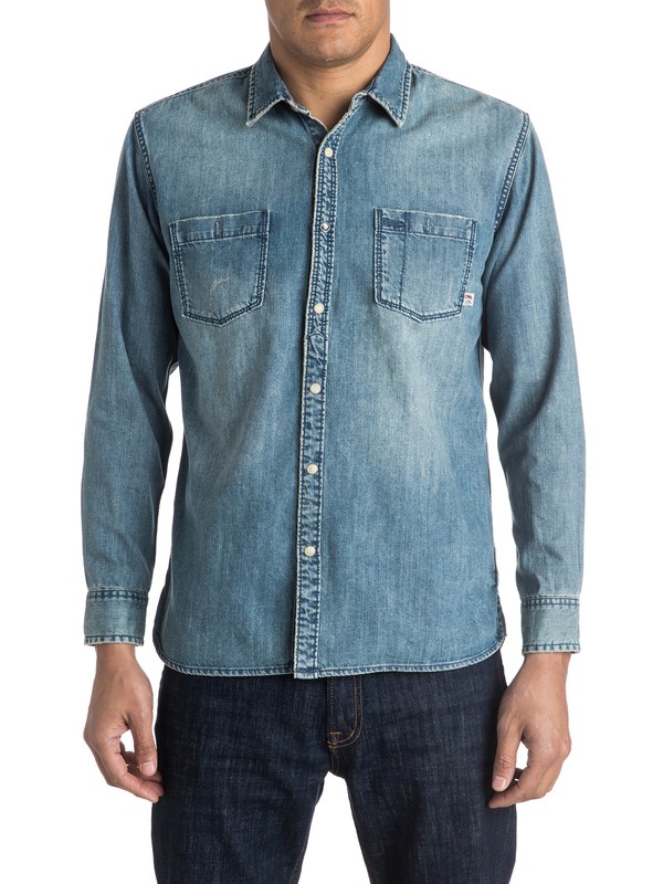 quiksilver, Heat Melt - Chemise à manches longues, MEDIUM BLUE (bygw) 0 Heat Melt - Chemise à manches longues EQYWT03373 Quiksilver