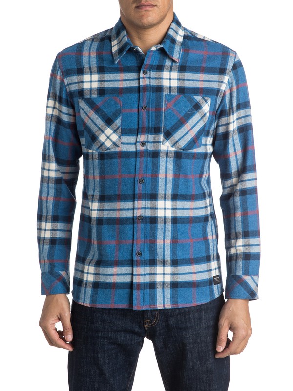 quiksilver, Fitzthrower Flannel - Chemise à manches longues, FITZTHROWER STAR SAPHIRE (bnj1) 0 Fitzthrower Flannel - Chemise à manches longues EQYWT03380 Quiksilver